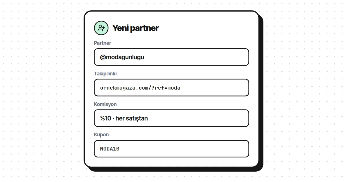 Partner Ekleyin