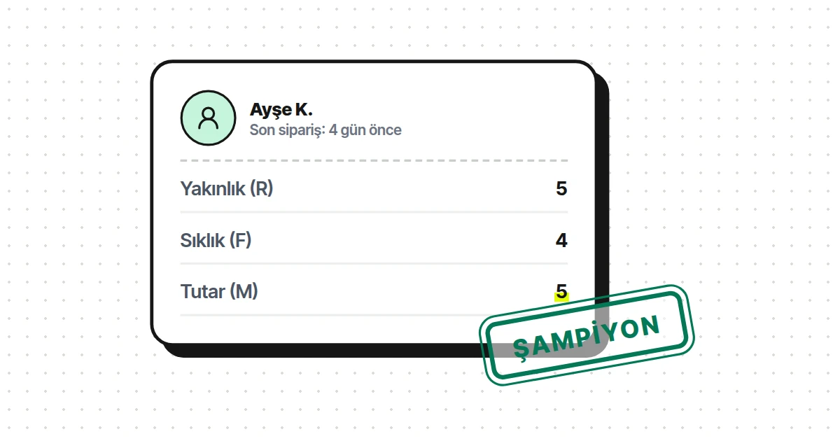 Müşterileriniz kendiliğinden altı gruba ayrılır
