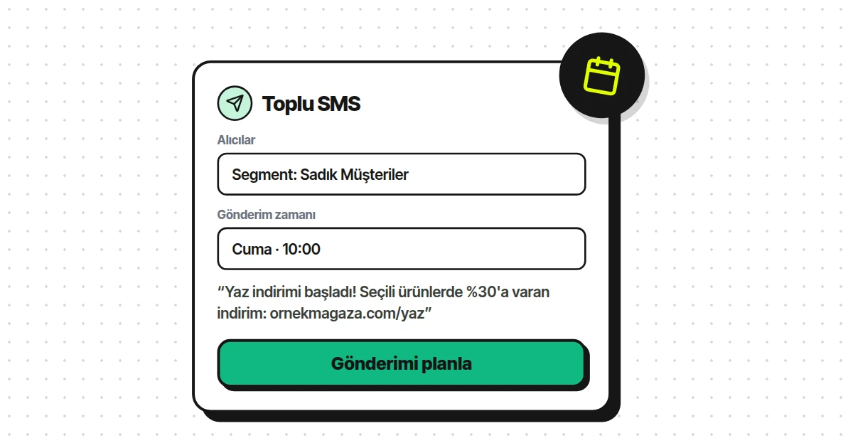 Binlerce müşteriye saniyeler içinde ulaşın