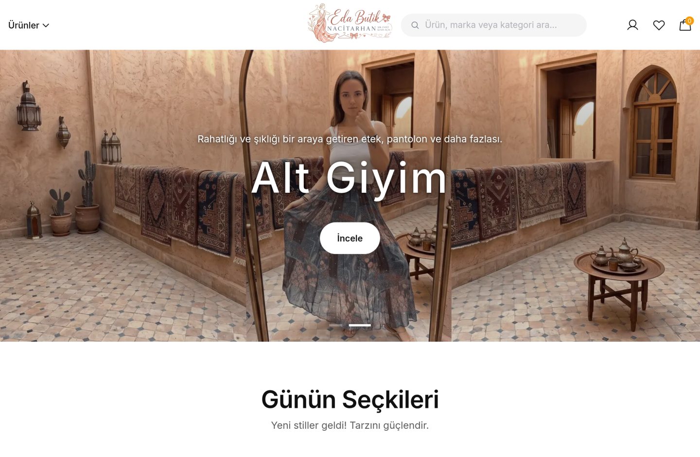 enbutik — Fenikya ile kurulmuş mağaza vitrini