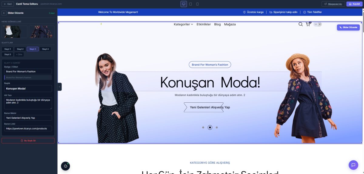 Kod yazmadan markana özel tasarım